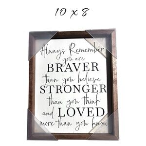 Inspirational Quote Framed Wall Art